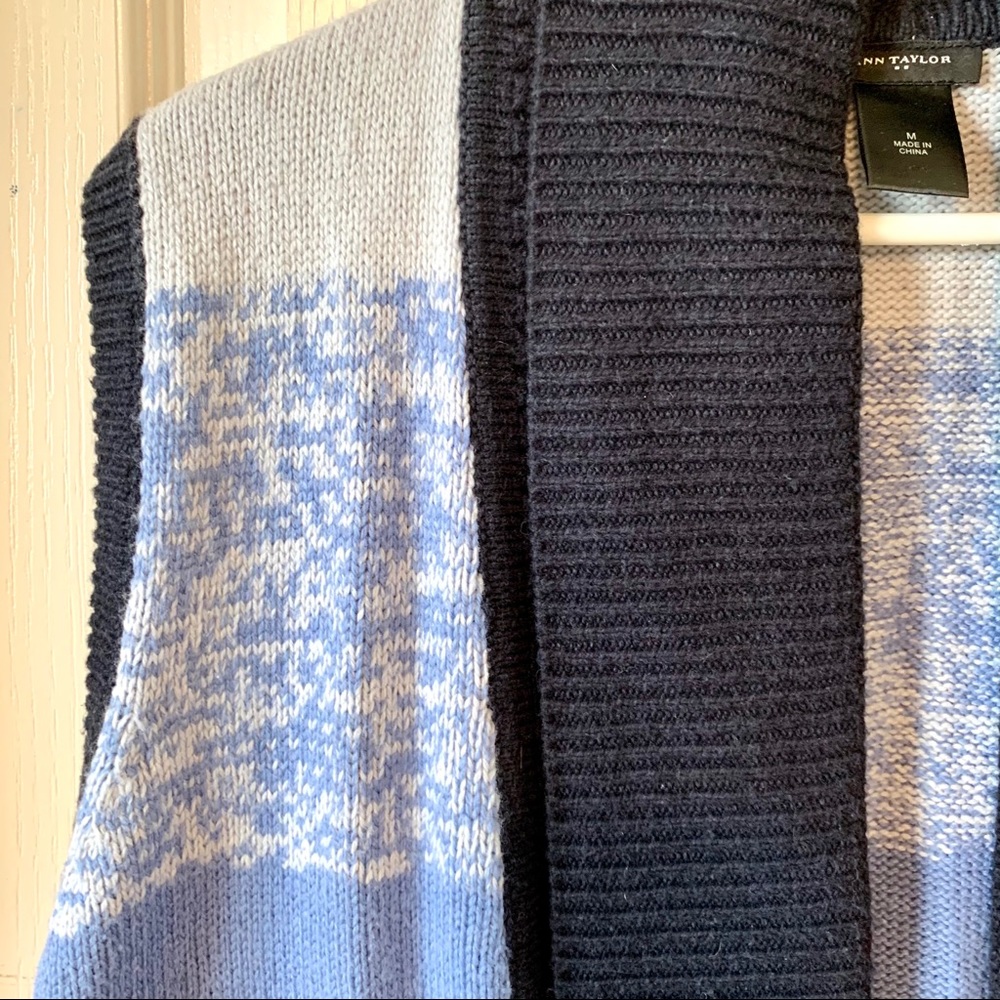 ANN TAYLOR Sleeveless Open Sweater Vest—SZ. Med - Picture 12 of 13